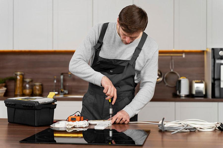 Chef cooking in a kitchen